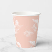 Cloud Nine Sky - Aangepast Baby shower Beschikbaar Papieren Bekers (Achterkant)