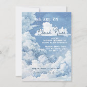 Cloud Nine Sky baby shower Kaart (Voorkant)