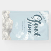 Cloud Nine Sky - Rainbow Baby shower Fotomuur Spandoek (Horizontaal)