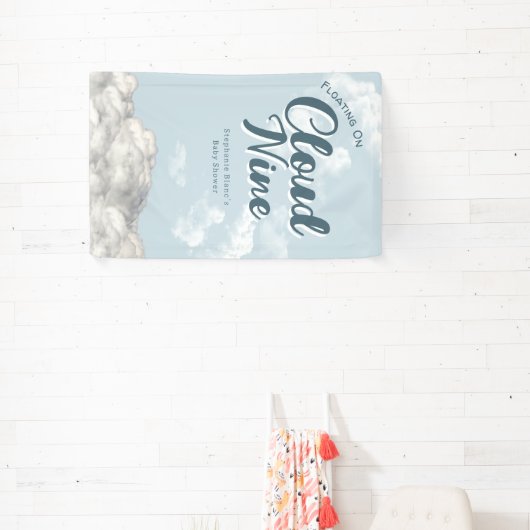 Cloud Nine Sky - Rainbow Baby shower Fotomuur Spandoek (Insitu)