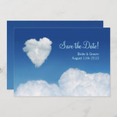 Cloud Nine - Sla de datumkaart op Save The Date (Voorkant / Achterkant)