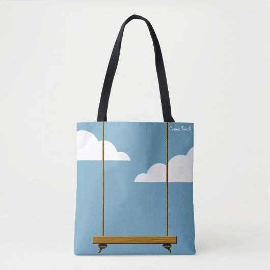 "Cloud Nine tas" Canvas tas Swing in de Blauwe Hem (Voorkant)