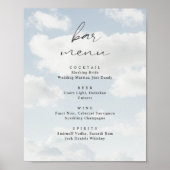 Cloud Nine Theme Cloud 9 Bar Menu Poster (Voorkant)
