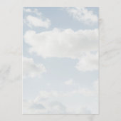 Cloud Nine Theme Cloud 9 Vrijgezellenfeest Bar Men Menu (Achterkant)