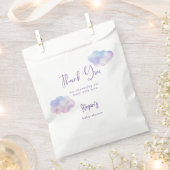 Cloud Nine Theme Girl Baby shower Bedankzakje (Geknipt)