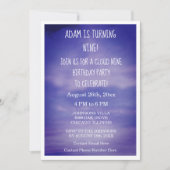 Cloud Nine Verjaardag Jongens Meisjes 9e Blauwe Ku Kaart (Voorkant)