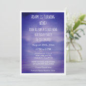 Cloud Nine Verjaardag Jongens Meisjes 9e Blauwe Ku Kaart (Staand voorkant)