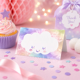 Cloud Nine Verjaardagsplaatskaart – Kawaii Pastel Plaatskaartje