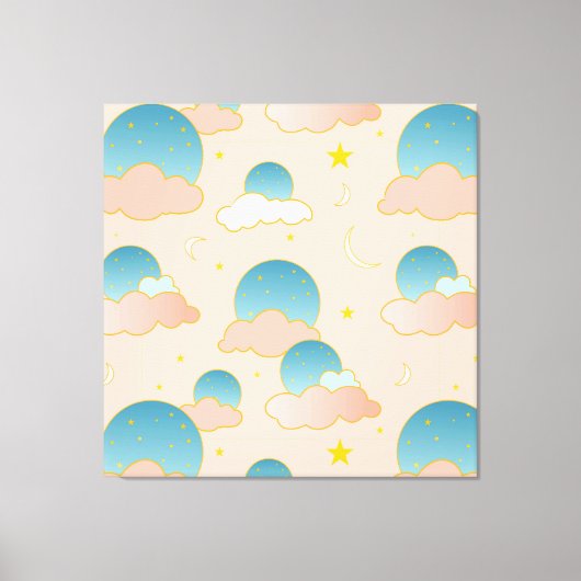 Cloud Nine Vibes Canvas Afdruk (Voorkant)