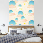 Cloud Nine Vibes Canvas Afdruk (Insitu (Slaapkamer))