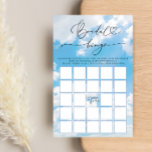 Cloud Nine Vrijgezellenfeest Bingogame<br><div class="desc">Ervaar de betovering van onze Cloud Nine Elegant Modern Vrijgezellenfeest Bingo Game, waar verfijning en romance elkaar ontmoeten in een met de wolk gekuste liefdesviering. Dit ontwerp is een visuele symfonie, met een elegant lettertype versierd met harten die sierlijk de vreugde en opwinding van de aanstaande bruid vastlegt. De zachte...</div>