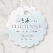 Cloud Nine Vrijgezellenfeest Dank je wel Bedankjes Labels (Voorkant)