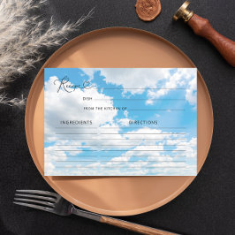 Cloud Nine Vrijgezellenfeest Recept Kaart