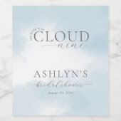 Cloud Nine Vrijgezellenfeest Wijnlabel Wijn Etiket (Enkel label)