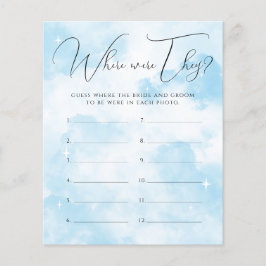 Cloud Nine waar waren ze Vrijgezellenfeest spel