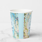 Cloud Nine Whimsisch Rococo Revival Bruidsfeestje Papieren Bekers (Rechts)