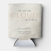 Cloud Nine White Clouds Baby shower Blikjeskoeler (Voorkant)