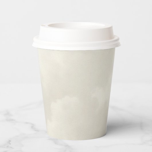 Cloud Nine White Clouds Baby shower Papieren Bekers (Achterkant)