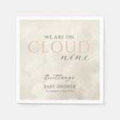 Cloud Nine White Clouds Baby shower Servet (Voorkant)