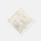 Cloud Nine White Clouds Baby shower Servet (Hoek)