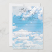 Cloud Nine Wie ben ik Vrijgezellenfeest Game Kaart (Voorkant)