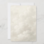 Cloud Nine Witte Wolken Bruidsdouche Kaart (Achterkant)