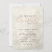 Cloud Nine Witte Wolken Bruidsdouche Kaart (Voorkant)