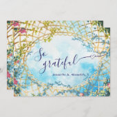 Cloud Nine Wonderschone Rococo Revival Bruidsmeisj Bedankkaart (Voorkant / Achterkant)