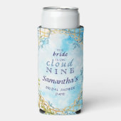 Cloud Nine Wonderschone Rococo Revival Bruidsmeisj Seltzer Blikjeskoeler (Seltzer Voorkant)