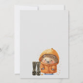 Cloud Nine Woodland Animal Baby shower Kaart (Achterkant)