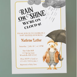 Cloud Nine Woodland Animal Baby shower Kaart