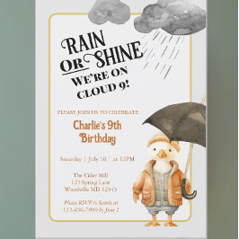 Cloud Nine Woodland Animal Negende verjaardag Kaart