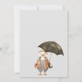 Cloud Nine Woodland Hedgehog Baby shower Kaart (Achterkant)