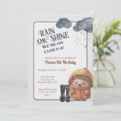 Cloud Nine Woodland Hedgehog Verjaardag Kaart (Staand voorkant)