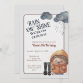 Cloud Nine Woodland Hedgehog Verjaardag Kaart (Voorkant / Achterkant)