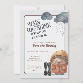 Cloud Nine Woodland Hedgehog Verjaardag Kaart