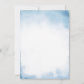 Cloud Noah's Ark Light Blue Baby Shower Kaart (Achterkant)