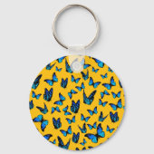 cloud of blue butterflies sleutelhanger (Voorkant)