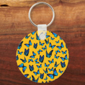 cloud of blue butterflies sleutelhanger (Voorkant)