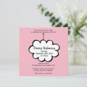 Cloud on a String Uitnodiging (Staand voorkant)