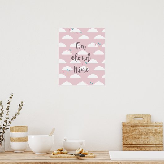Cloud on Cloud Nine Typography Poster (Keuken)