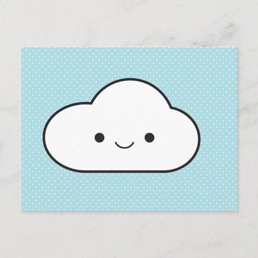 Cloud opschonen briefkaart (Voorkant)