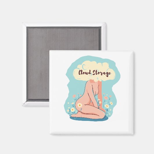 Cloud Opslag - Grappige Coder Cadeau Magneet (Voorkant / Achterkant)