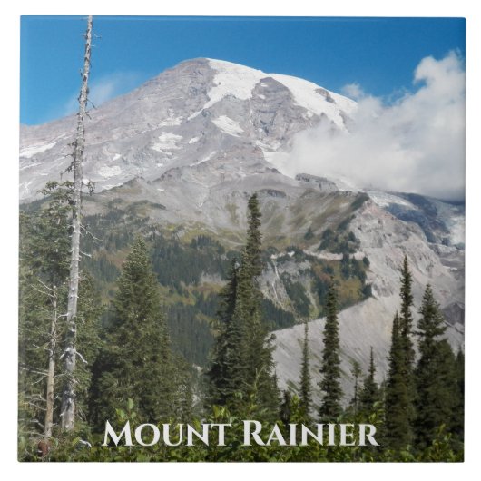 Cloud over Mount Rainier Tegeltje (Voorkant)