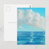Cloud Over Water - Painterly Style Seascape Briefkaart (Voorkant / Achterkant)