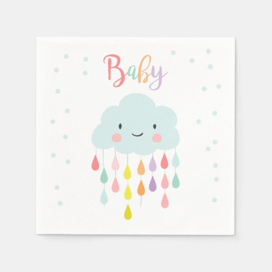 Cloud Paper Napkin-Baby sprinkhaanspoeling Servet (Voorkant)
