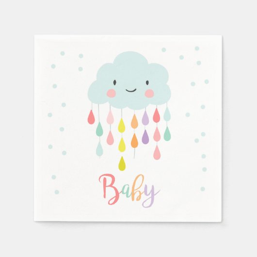 Cloud Paper Napkin-Baby sprinkhaanspoeling Servet (Voorkant)