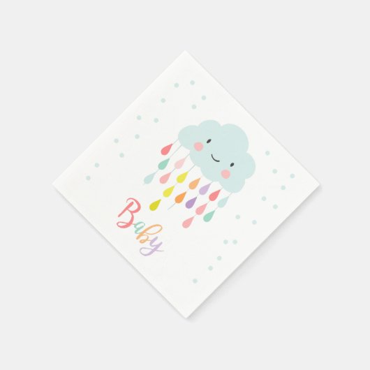 Cloud Paper Napkin-Baby sprinkhaanspoeling Servet (Hoek)