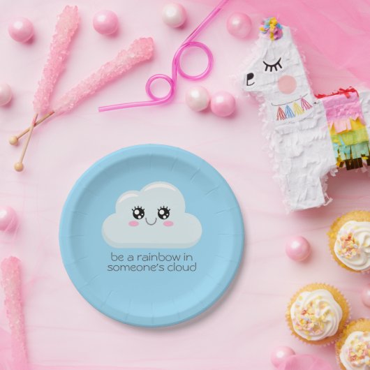 Cloud Papieren Bordje (Feest)
