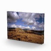 Cloud passeert Blabheinn Isle of Skye Scotland Fotoblokken (Rechts)